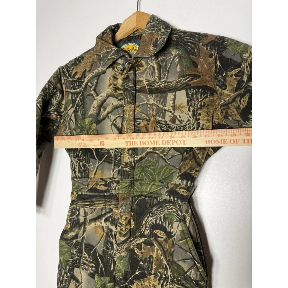 Cabelas Camo Seclusion 3D Youth Medium Coveralls Hunting Quilt Lined‎